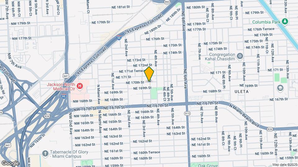 16950 NE 3rd Ct Map and Location Details
