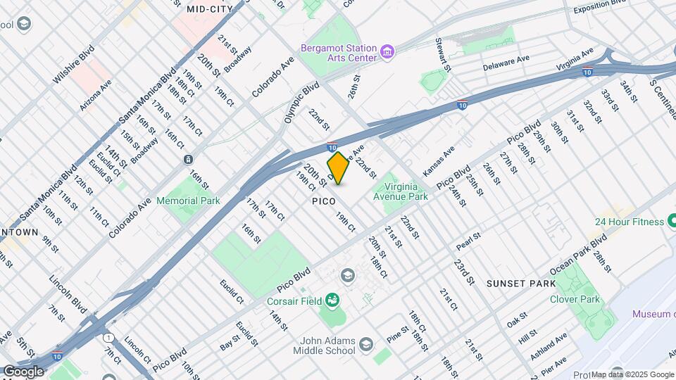 1921 20th St Map and Location Details