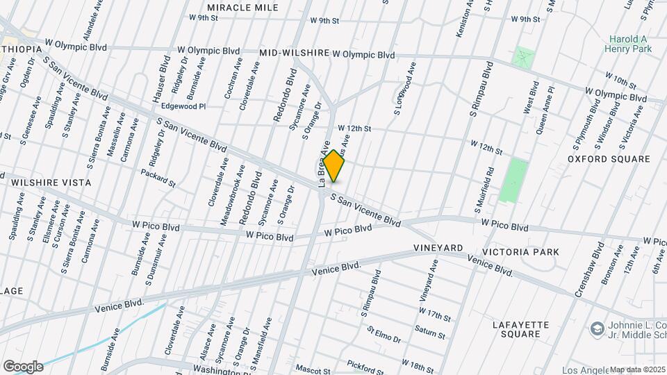 1296 S Citrus Ave Map and Location Details