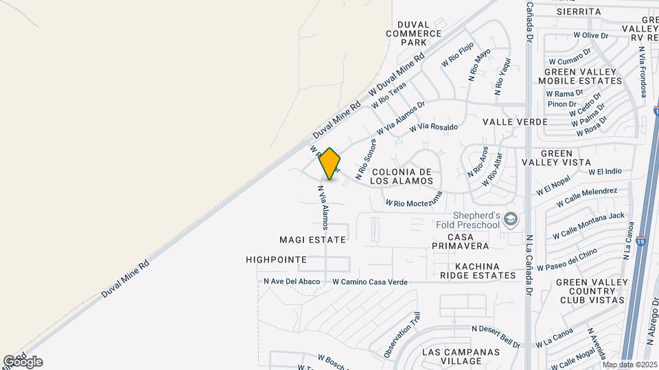 1358 N Via Alamos Mapa y Detalles de la Ubicación