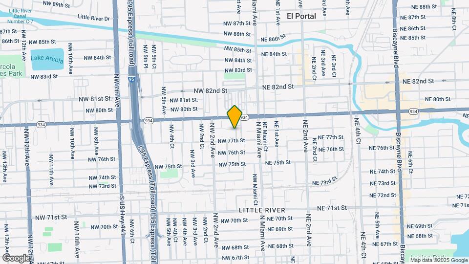 7770 NW 1st Ave Map and Location Details