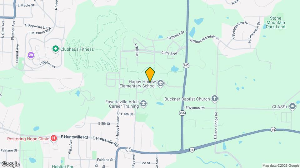 134 S Woodsprings Dr Map and Location Details