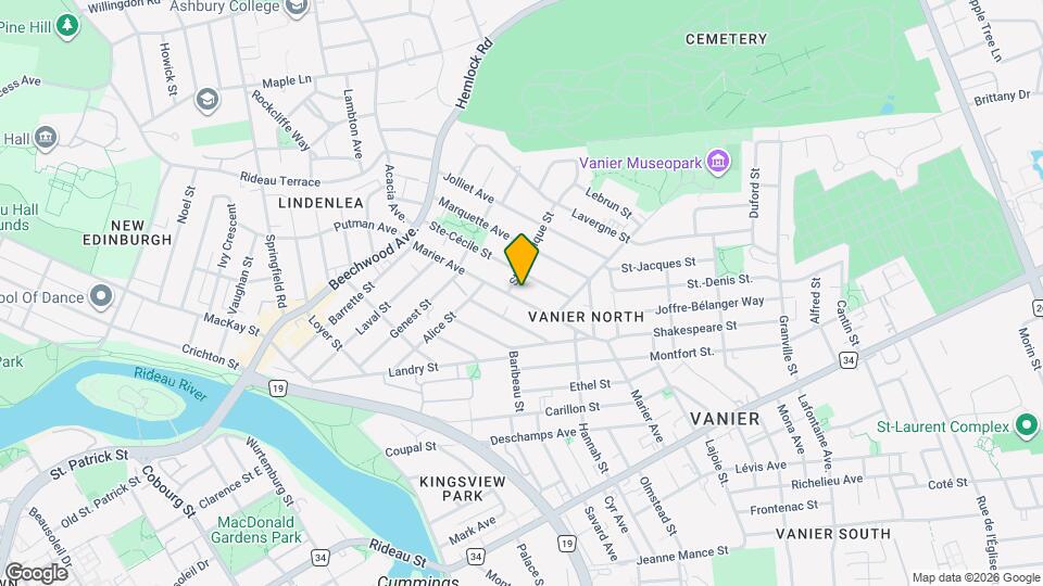 109 Marier Ave Map and Location Details