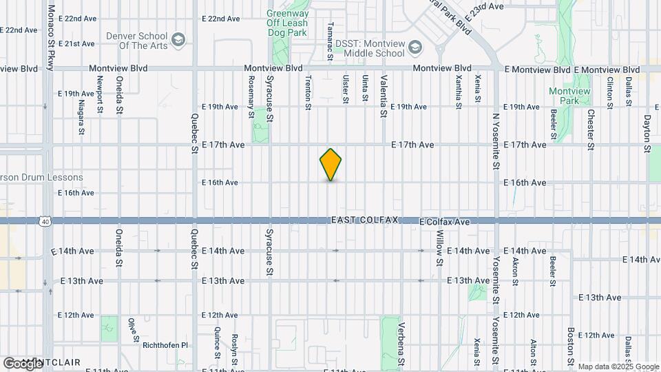 1590 Tamarac St Map and Location Details