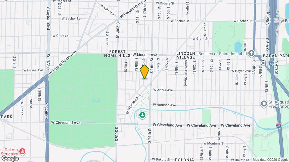 2442 S 17th St Map and Location Details