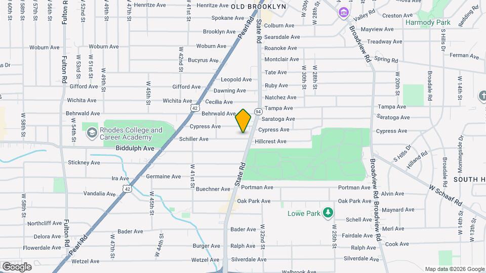 3514 Schiller Ave Map and Location Details