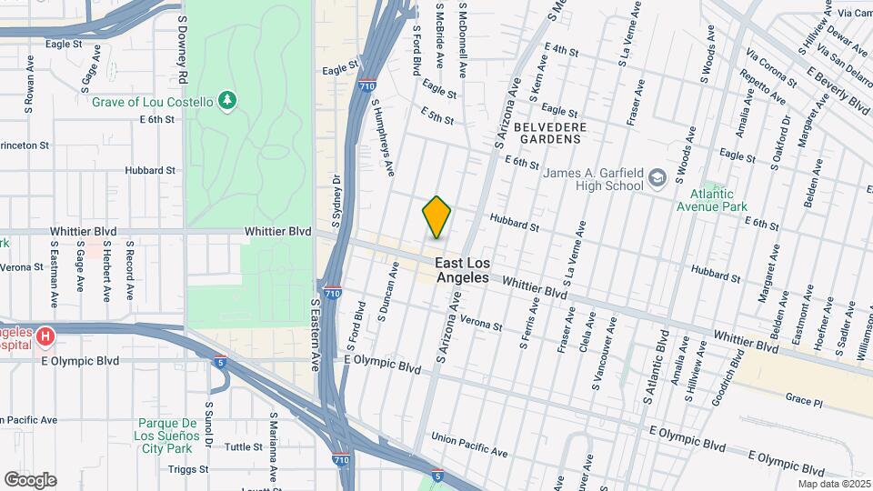 760 S McBride Ave Map and Location Details