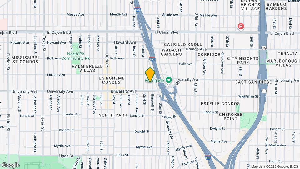 3938 Bancroft St Map and Location Details