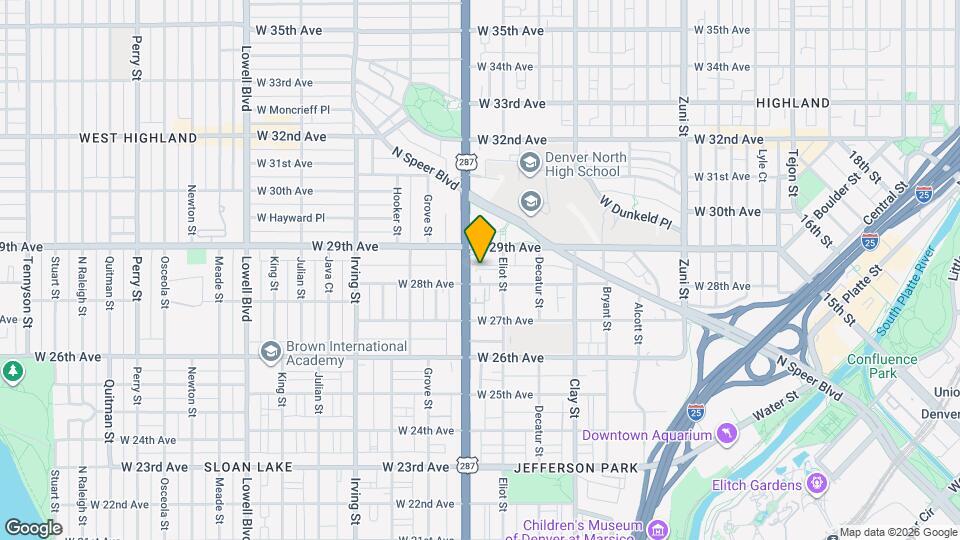 2816 N Federal Blvd Mapa y Detalles de la Ubicación