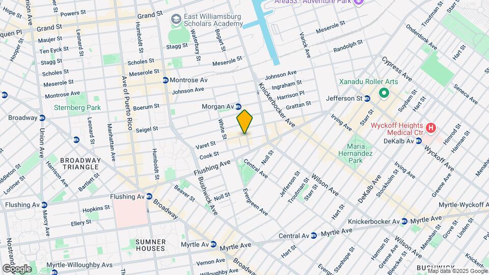25 Bogart St Mapa y Detalles de la Ubicación