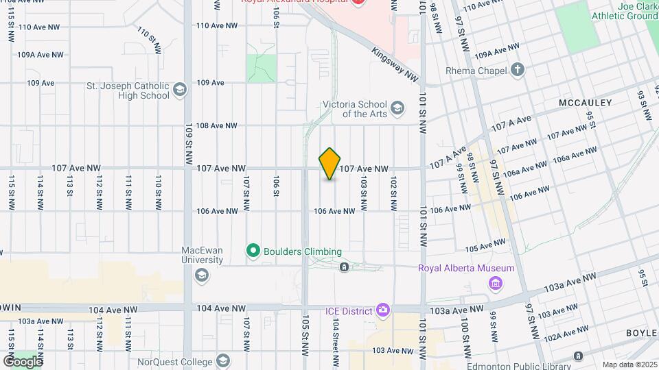 10648 104 St NW Map and Location Details