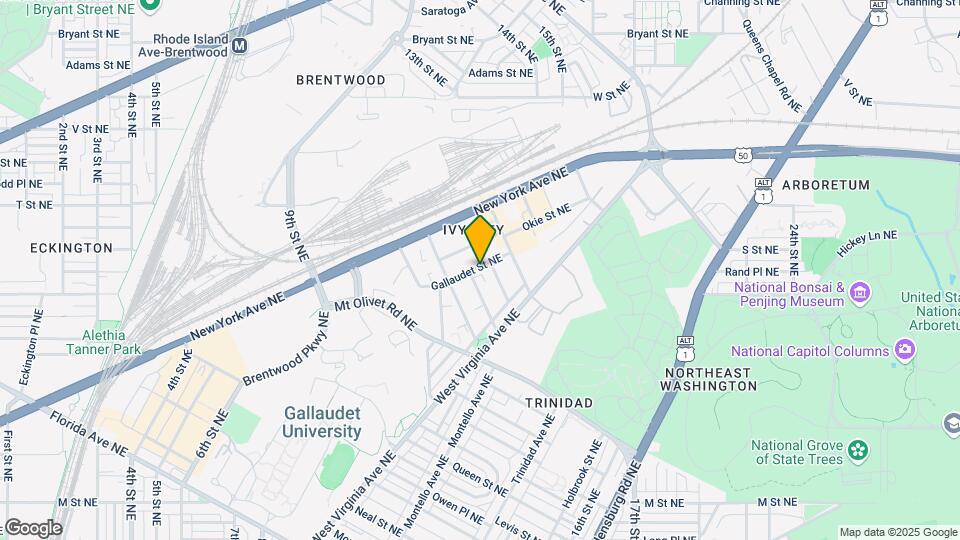 1913 Gallaudet St NE Mapa y Detalles de la Ubicación