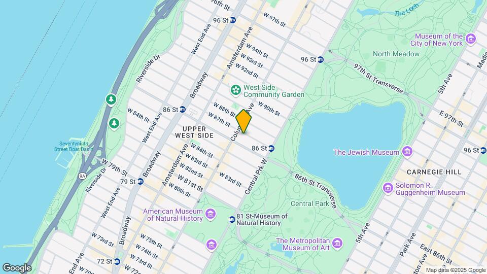 58 W 87th St Map and Location Details