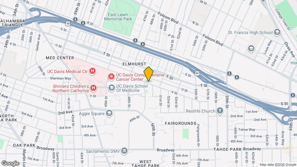 4936 V St Map and Location Details