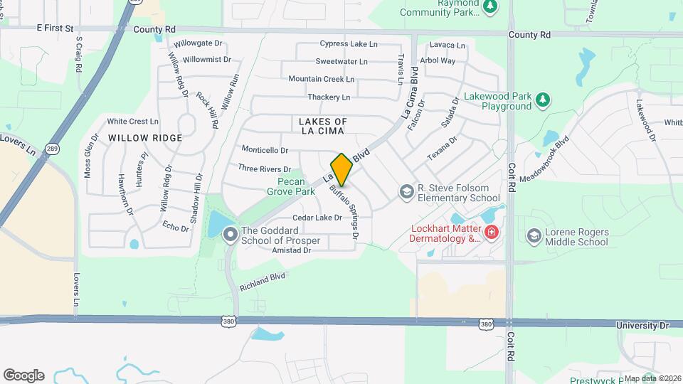 731 Buffalo Springs Dr Map and Location Details