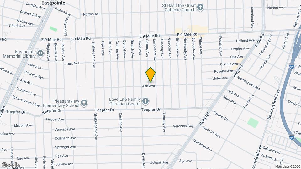 22006 Saxony Ave Map and Location Details