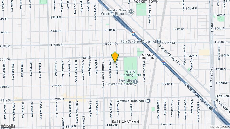 7632 S Drexel Ave Map and Location Details