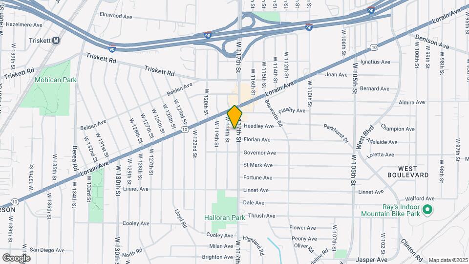 3396 W 117th St Map and Location Details