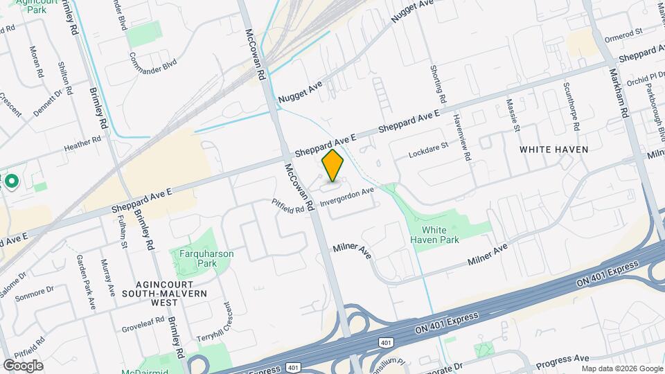 1701 McCowan Rd Map and Location Details