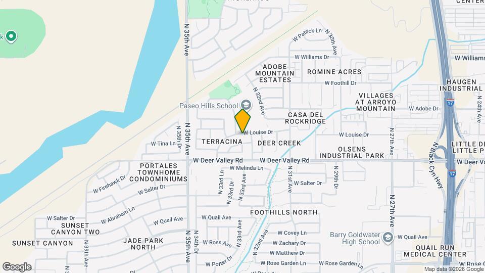 3319 W Louise Dr Map and Location Details