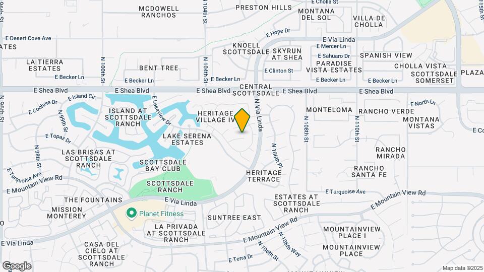 10546 E Topaz Cir Map and Location Details