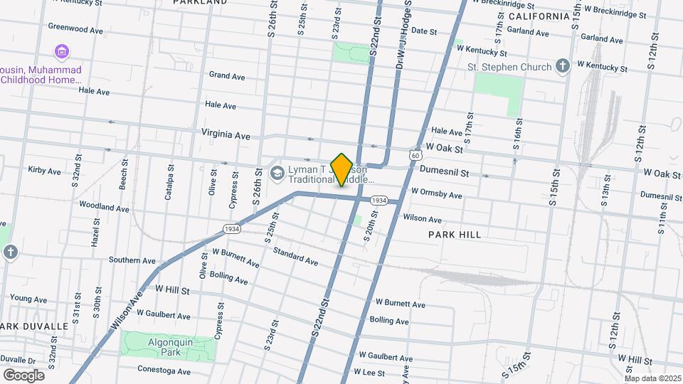 2125 Wilson Ave Mapa y Detalles de la Ubicación