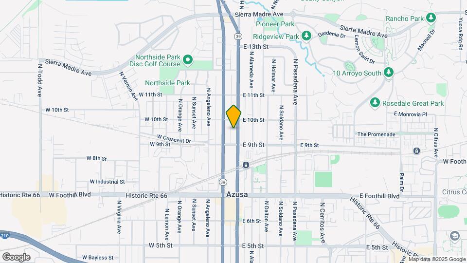 Azusa Apartments Map and Location Details