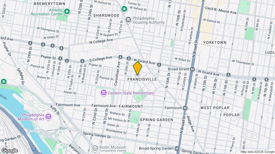 845 N 19th St Map and Location Details