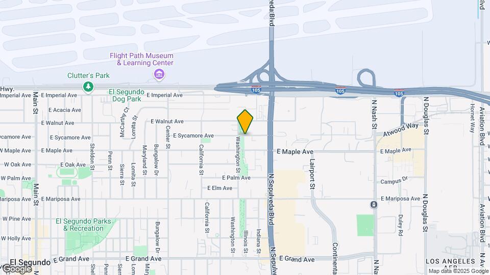1616 E Sycamore Ave Mapa y Detalles de la Ubicación