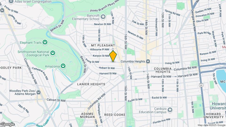 1660 Irving St NW-Unit -B Map and Location Details
