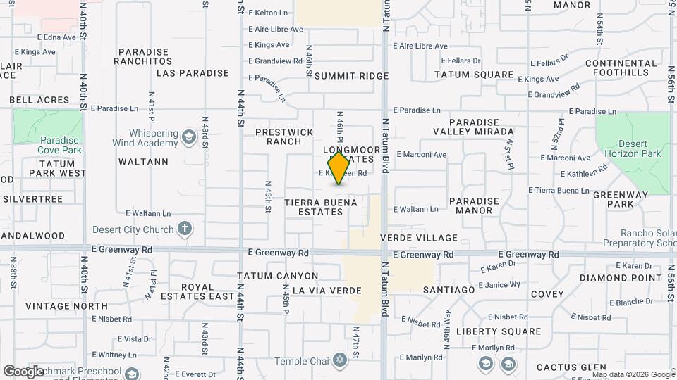 4634 E Tierra Buena Ln Map and Location Details