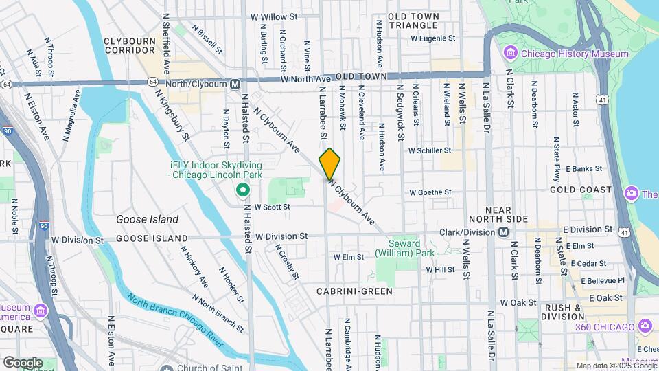 1322 N Clybourn Ave Map and Location Details