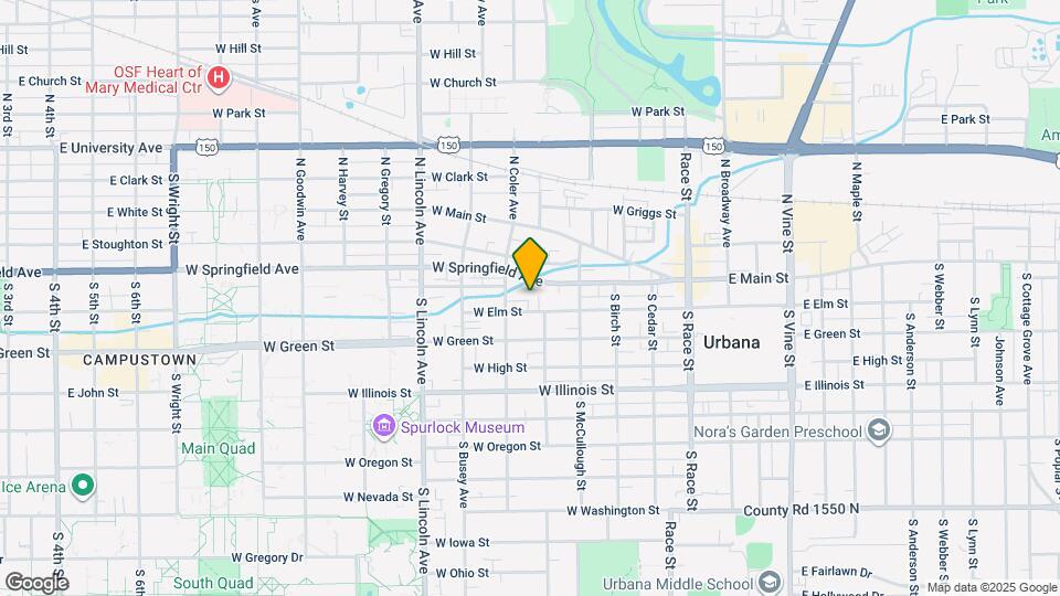 604 W Elm St Map and Location Details