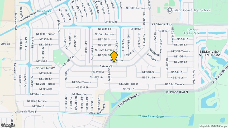 1627 S Gator Cir Map and Location Details