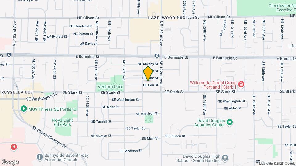 11933 SE Oak St Map and Location Details
