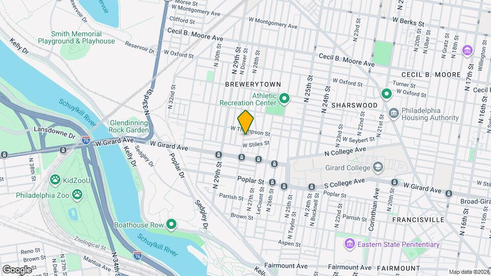 1247 N 28th St Map and Location Details