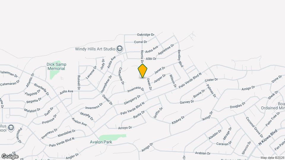 2808 Janet Dr, Unit Downstairs Suite Mapa y Detalles de la Ubicación