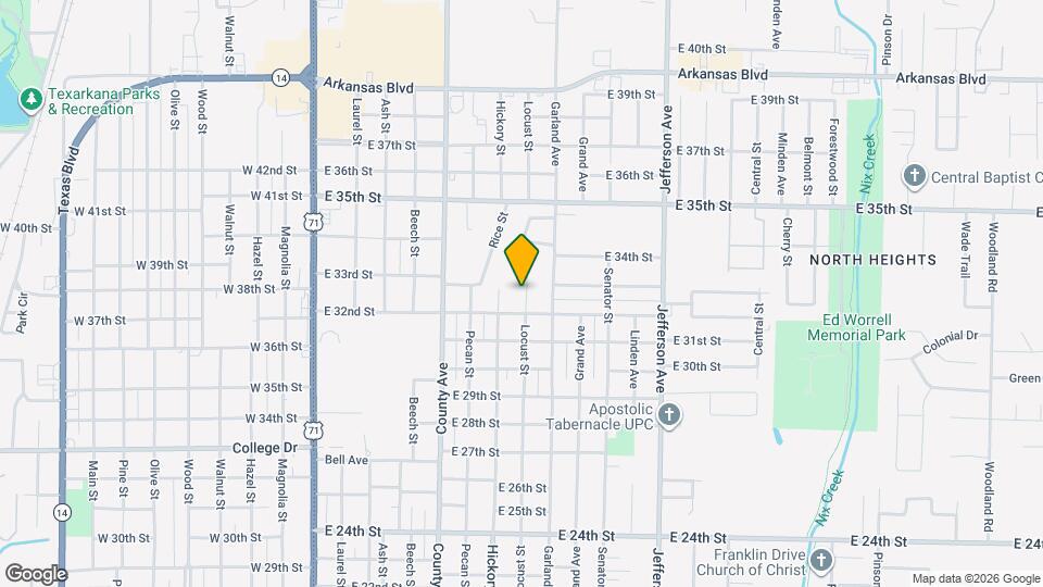 3207 Locust St Map and Location Details