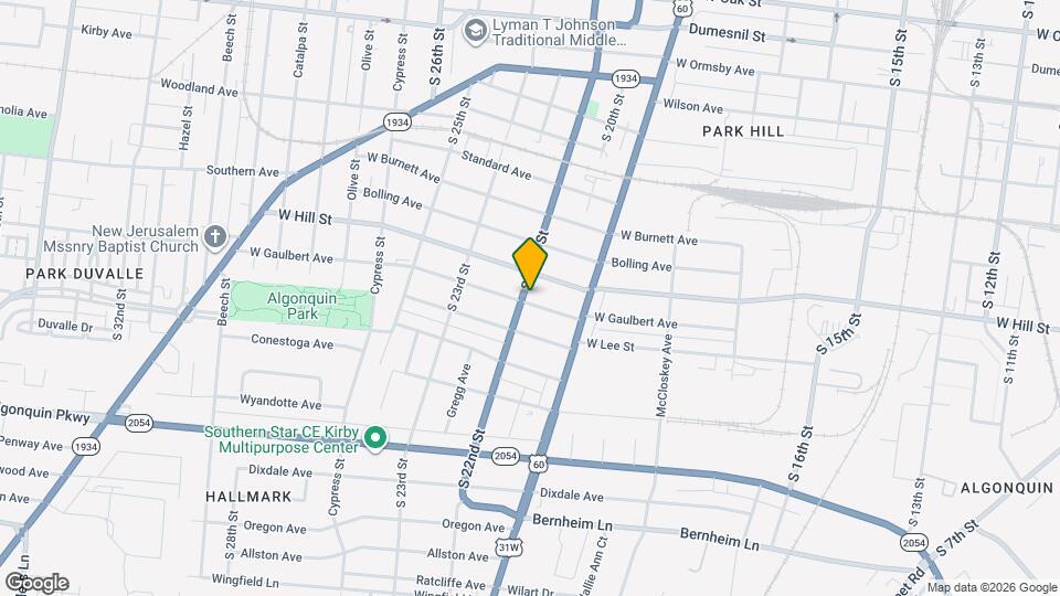 1849 W Gaulbert Ave Map and Location Details