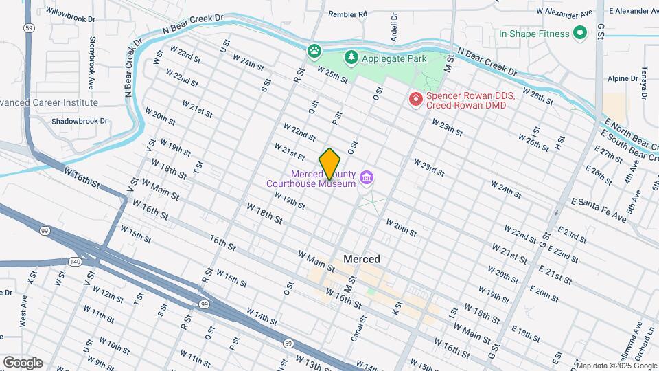 2023 O St Mapa y Detalles de la Ubicación