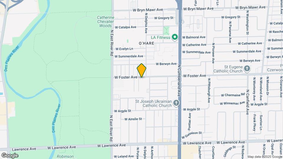 8613 W Foster Ave Map and Location Details