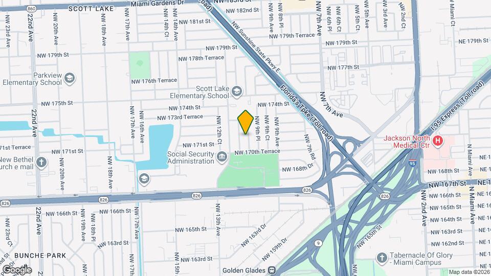 17120 NW 10th Ct Mapa y Detalles de la Ubicación