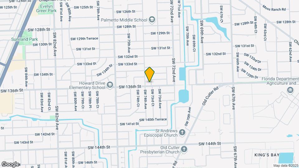 13590 SW 73rd Ct Map and Location Details