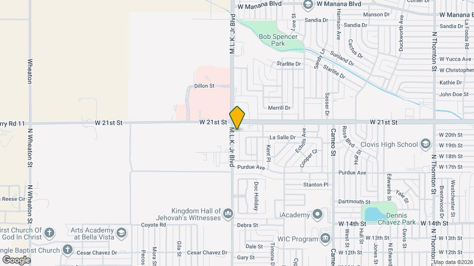 1705-1829 Martin Luther King Map and Location Details