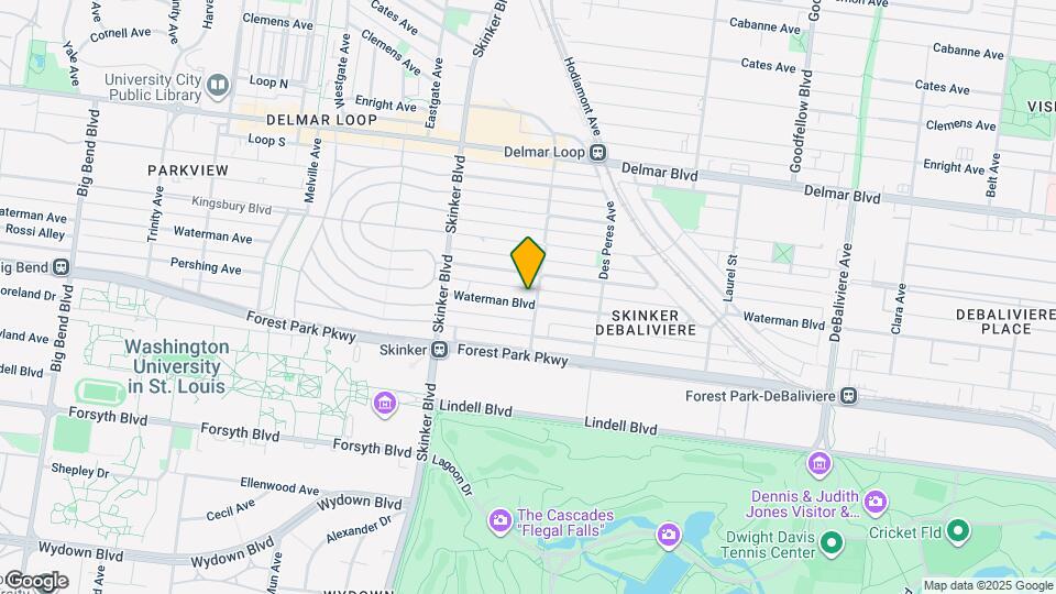 6105-6107 Waterman Blvd Map and Location Details