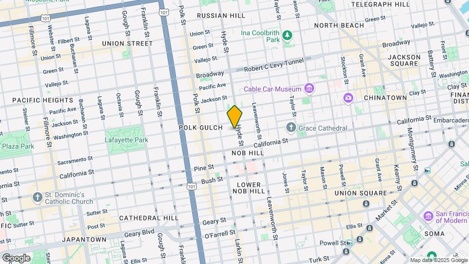 1520 Sacramento St Map and Location Details