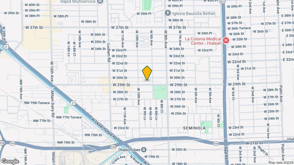 947 W 29th St Map and Location Details