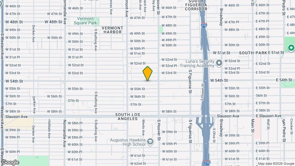 844 W 54th St Map and Location Details