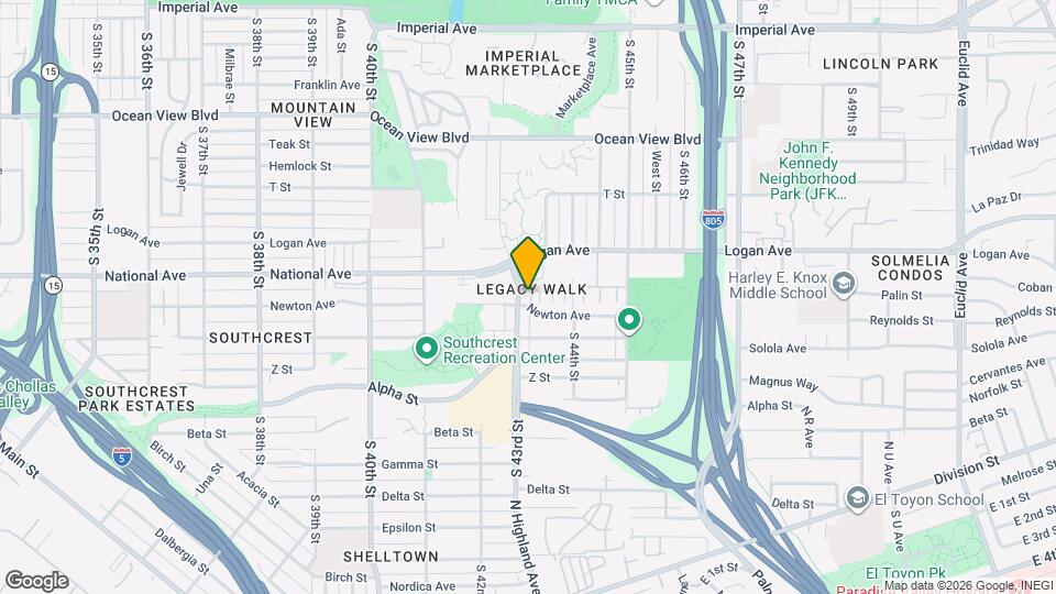 4300 Newton Ave Mapa y Detalles de la Ubicación