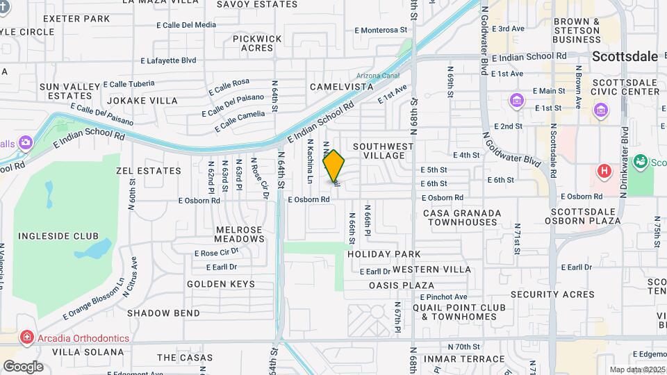 3414 N Navajo Trail Map and Location Details